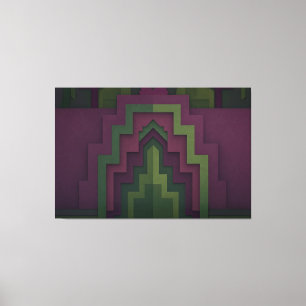 Portail Néon Déco Prune Étagé - Œuvre Murale