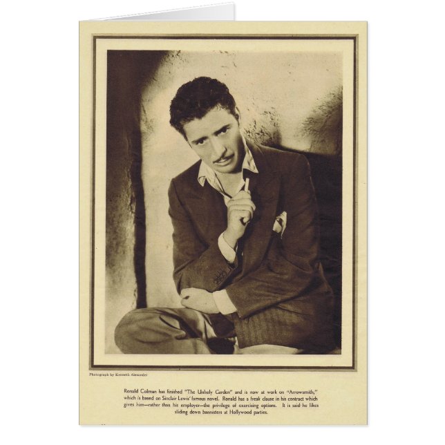 Portait 1931 de Ronald Colman (Devant)