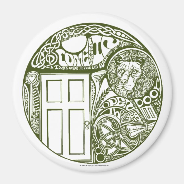 'Porte 2 Coeur' - Magnet (Devant)