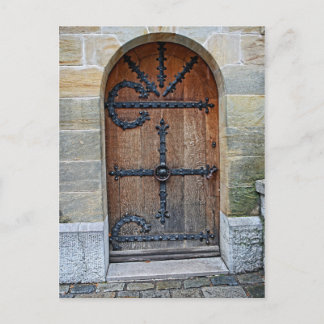 Porte à la carte postale de château de