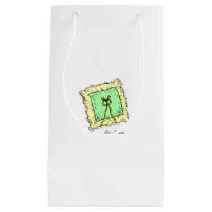 Porte-Anneaux de mariage Coussin Sac cadeau blanc