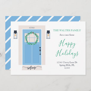 Porte avant Déplacement Faire-part bleu