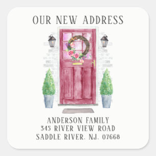 Porte avant   Nouveau Sticker Étiquette de adress