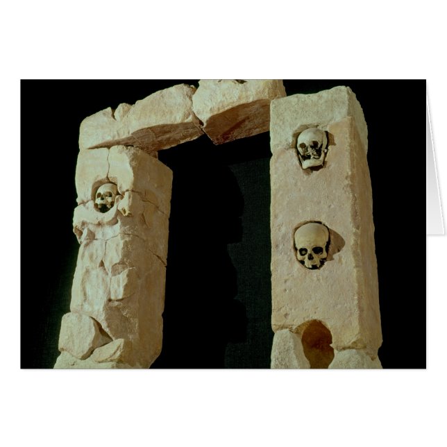 Porte avec des crânes (Devant horizontal)