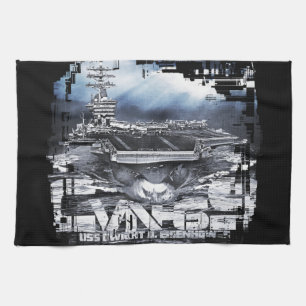 Porte-avions D.D.Eisenhower Serviettes de cuisine