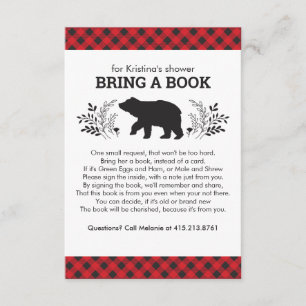 Porte-Baby showers de livres - Carte de fermeture