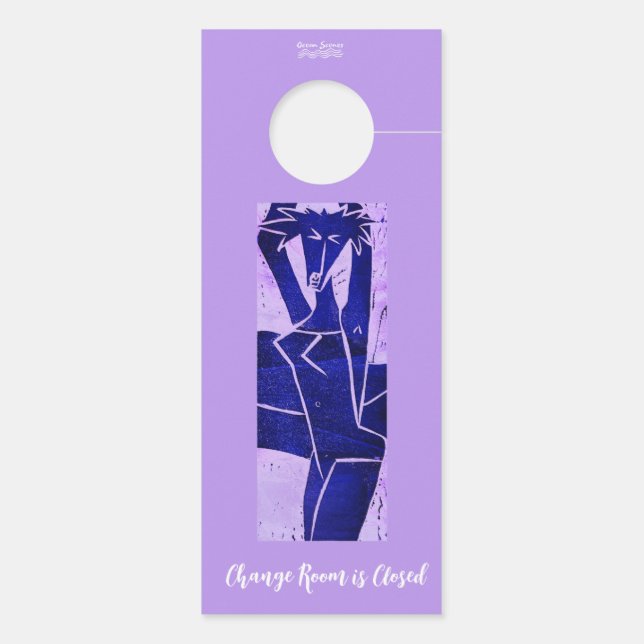 Porte Beauté de bain Changement de chambre Affichette de (Dos)