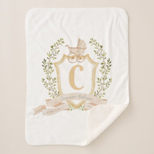 Porte bébé Monogramme "C" Pépinière Couverture béb