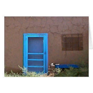 porte bleue