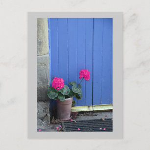 Porte bleue dans la carte postale de Culross