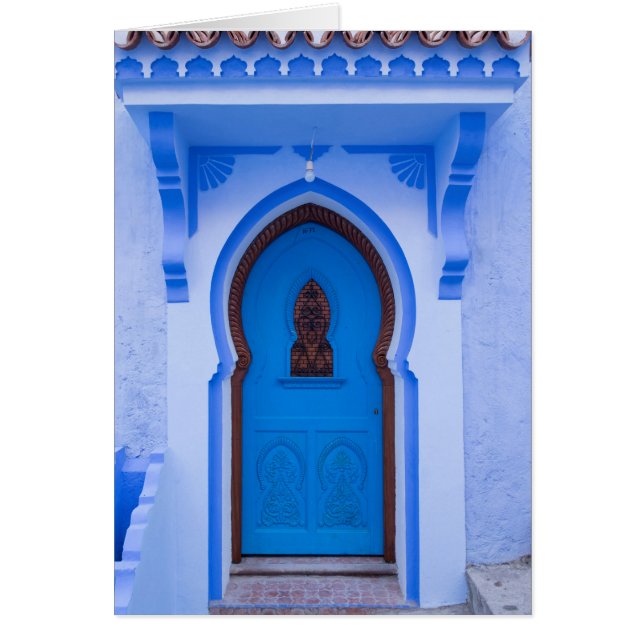 Porte bleue marocaine (Devant)