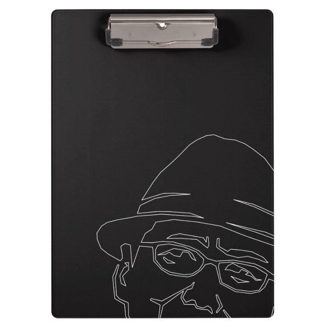 PORTE-BLOC 顔　白ライン　クリップボード (Devant)