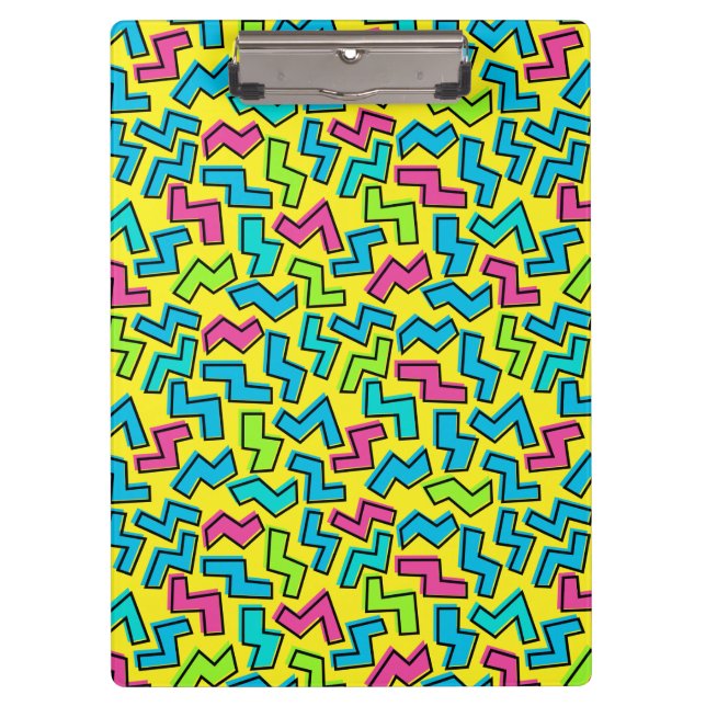 Porte-bloc 1980/90 Retro Neon Motif (Devant)