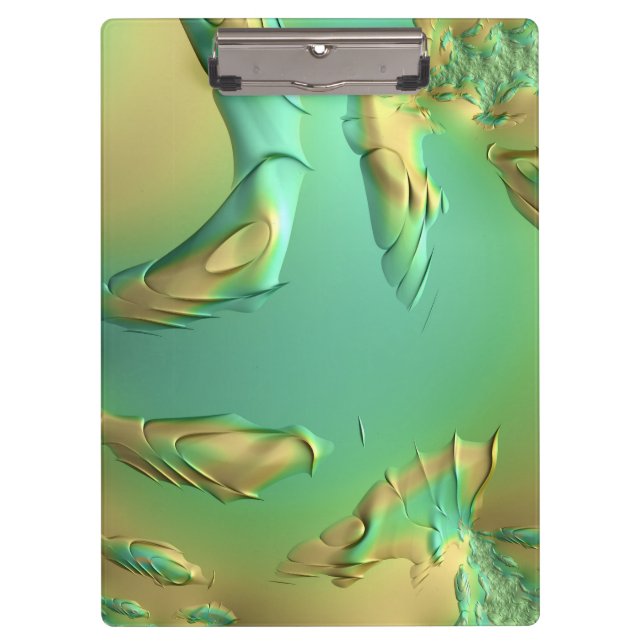 Porte-bloc 3D ! ~ Beurre vert ~ Original fractal ~ 3D ~ (Devant)