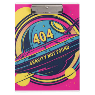 Porte-bloc 404 Gravité introuvable - Art Spop Rétro