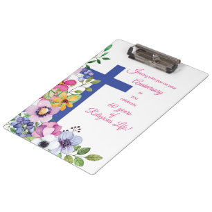Porte-bloc 60e Anniversaire, Nun, Religious Life Cross