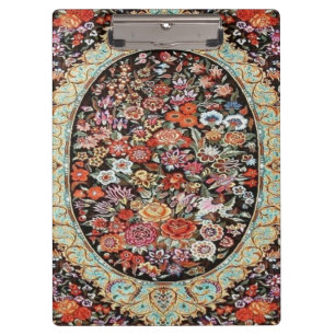 Porte-bloc 60s Vintage Perse Turc Floral Motif
