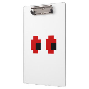 Porte-bloc 8 bits Éffrayants yeux rouges