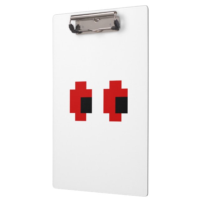 Porte-bloc 8 bits Éffrayants yeux rouges (Gauche)