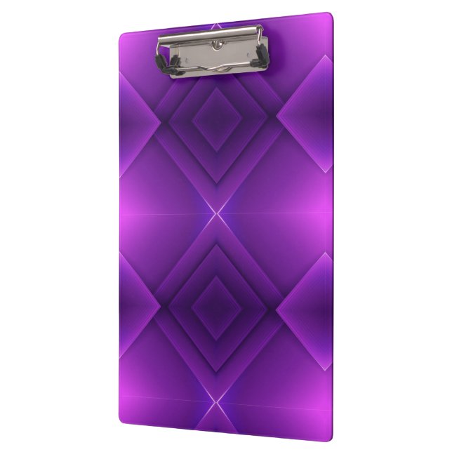 Porte-bloc A clipboard with a metallic clip against a vibrant (Gauche)