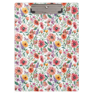 Porte-bloc à motif floral personnalisé 