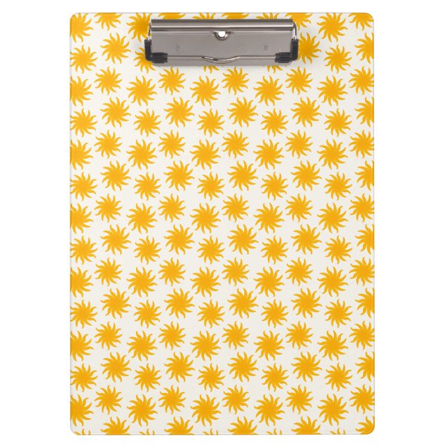 Porte-bloc à motif soleil levant doré (Devant)