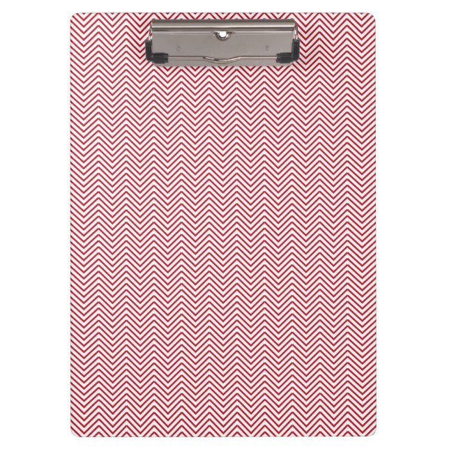Porte-bloc à motifs Chevron Rouge | Organiseur de  (Devant)