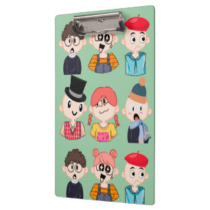 Porte-bloc à pince motif lunettes de nerds et geek