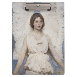 Porte-bloc Abbott Thayer Ange Vintage Victorien Beaux-Arts