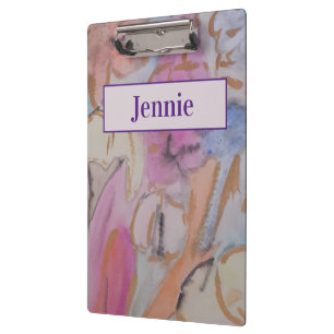 Porte-bloc Abstrait Pastel Floral Personnalisé