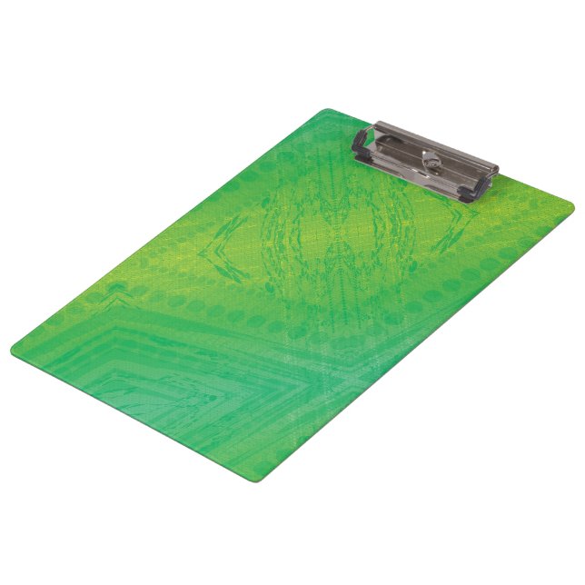 Porte-bloc Acceptation | Motif de Shibori jaune bleu (Incliné)