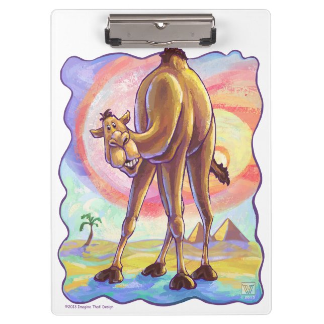 Porte-bloc Accessoires de bureau en Camel mignon (Devant)