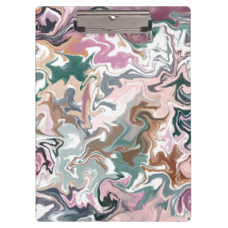 Porte-bloc Acrylique liquide vert et rose