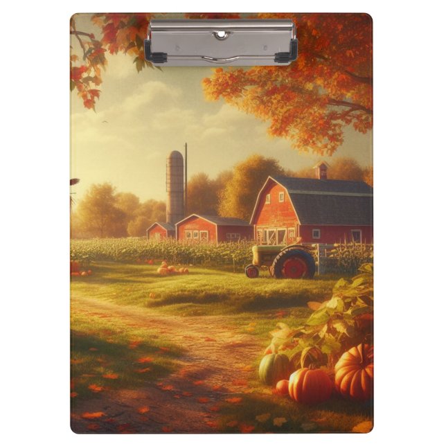 Porte-bloc Action de grâce/Automne à la ferme (Devant)