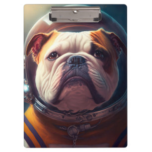 Porte-bloc Adorable astronaute de Bulldog