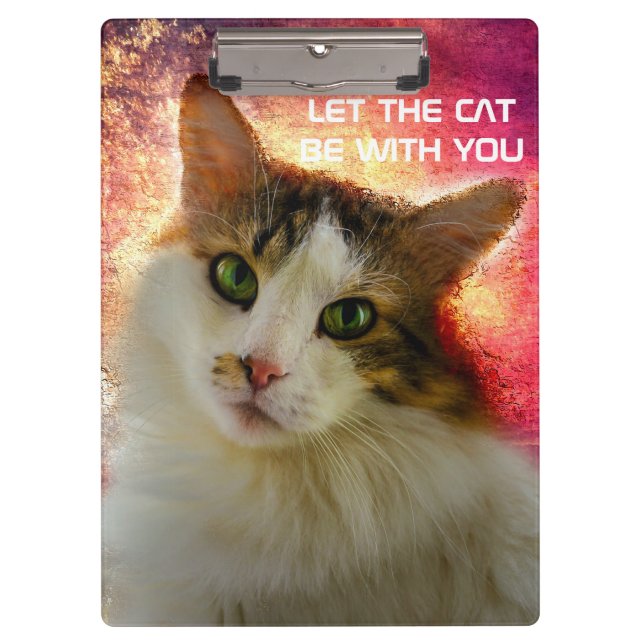 Porte-bloc Adorable Cute Calico Chat (Devant)
