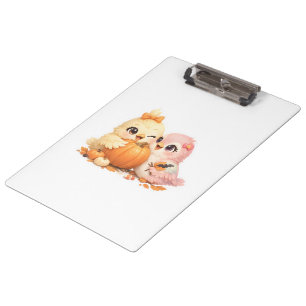 Porte-bloc adorable d'amis oiseaux pour Halloween