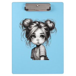 Porte-bloc Adorable Fille de Noël avec chatte - Idée cadeau m