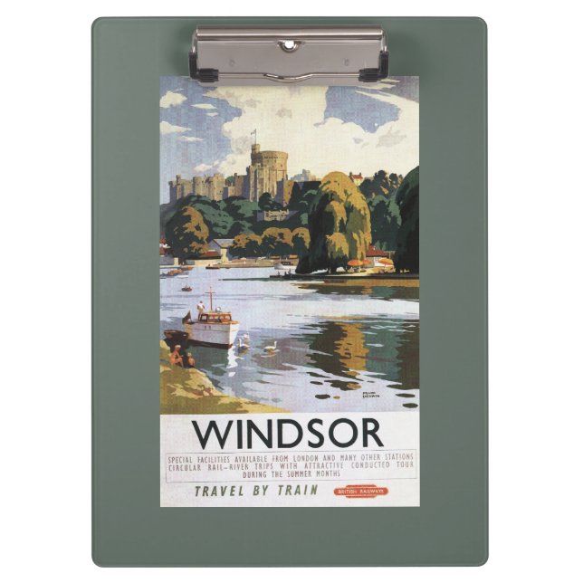 Porte-bloc Affiche britannique de la Tamise de château de (Devant)