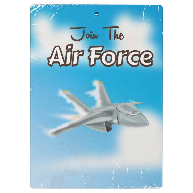 Porte-bloc Affiche de jet classique de l'armée de l'air (Dos)