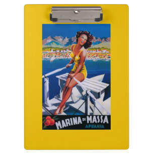 Porte-bloc Affiche de voyage de marina de Massa