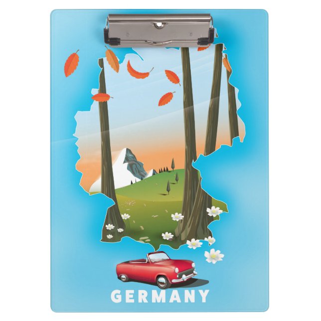 Porte-bloc Affiche de voyage en Allemagne. (Devant)