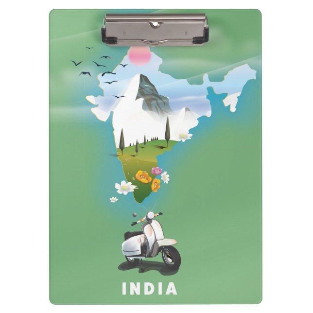 Porte-bloc Affiche de voyage en Inde (Devant)