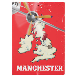 Porte-bloc Affiche de voyage vintage Manchester