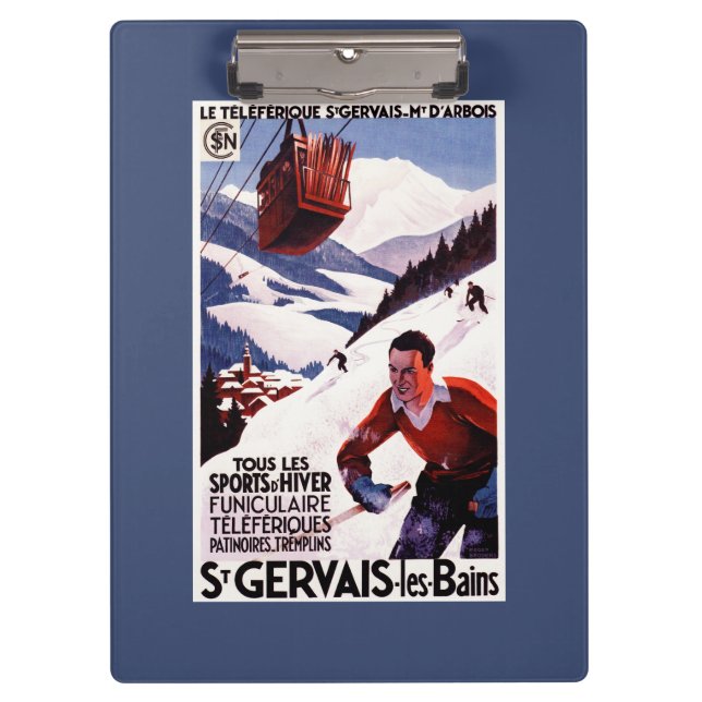 Porte-bloc Affiche ferroviaire de promo de funiculaire de (Devant)