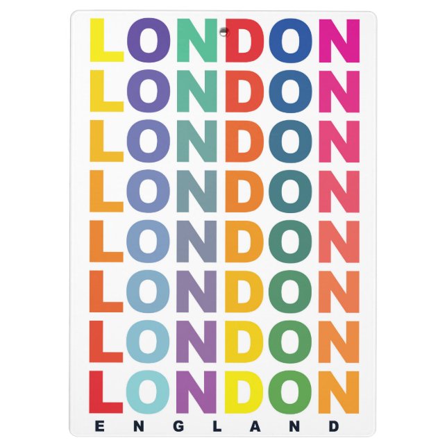 Porte-bloc Affiche rétro Londres Angleterre (Dos)