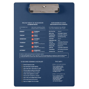 Porte-bloc Agent de signature de notaire mobile légal bleu ma