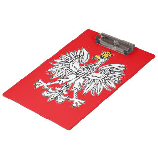 Porte-bloc Aigle Polonais Avec Presse À Couronne Or