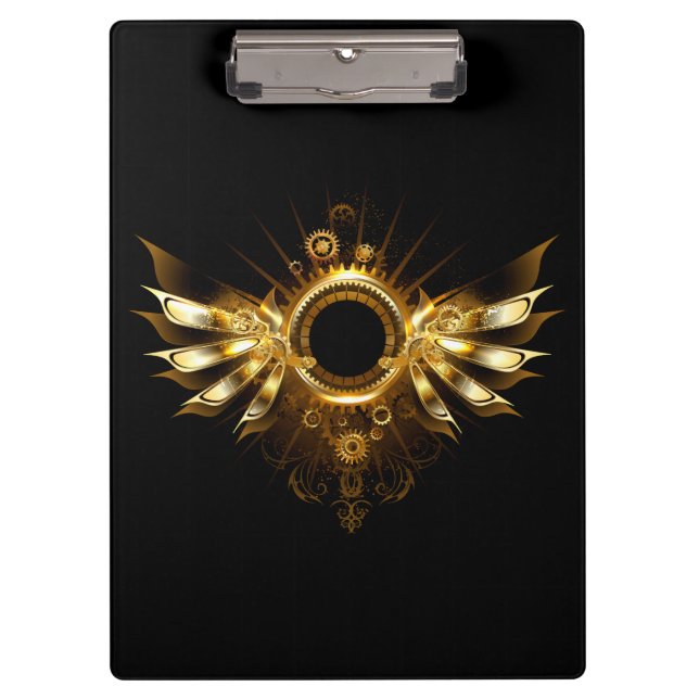 Porte-bloc Ailes steampunk (Devant)