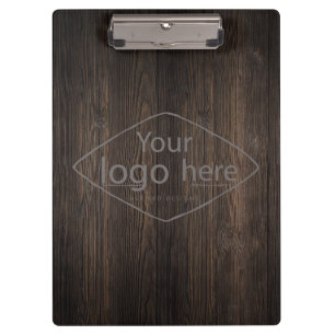 Porte-bloc Ajoutez votre logo bois de grange rustique